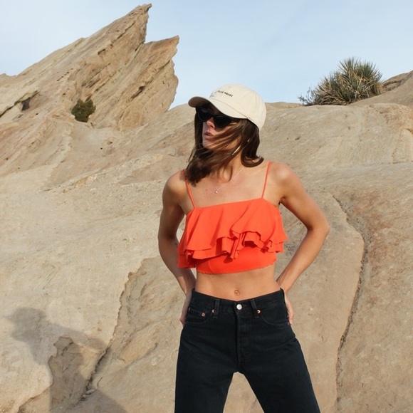 Zara ruffle crop top - Picture 2 of 5